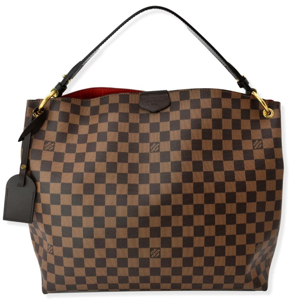 LOUIS VUITTON Graceful MM Damier Ebene Shoulder Bag Brown - Picture 1 of 13